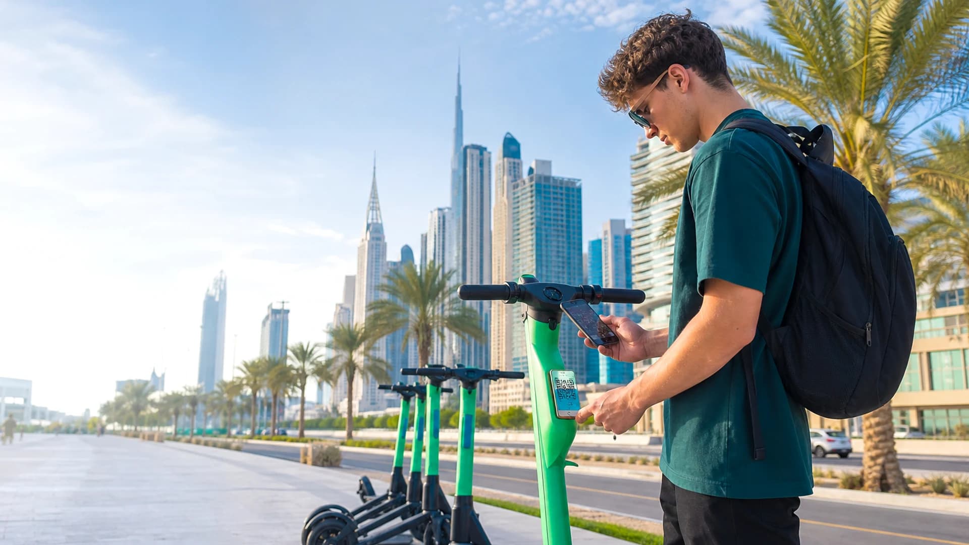 eScooter app development company in Dubai UAE building scooter sharing fleet management and micro mobility platforms