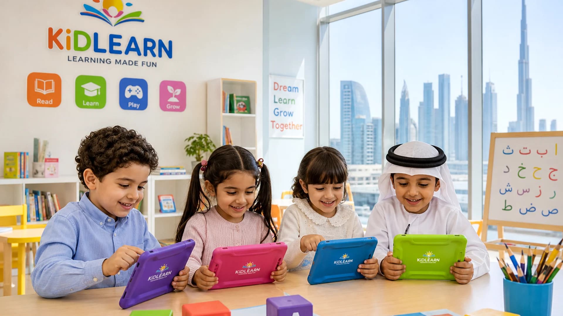 Kids learning app development company in Dubai UAE building educational platforms with interactive lessons gamification and parental controls