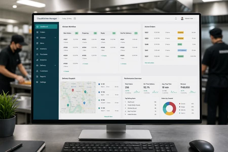 CloudKitchen Manager