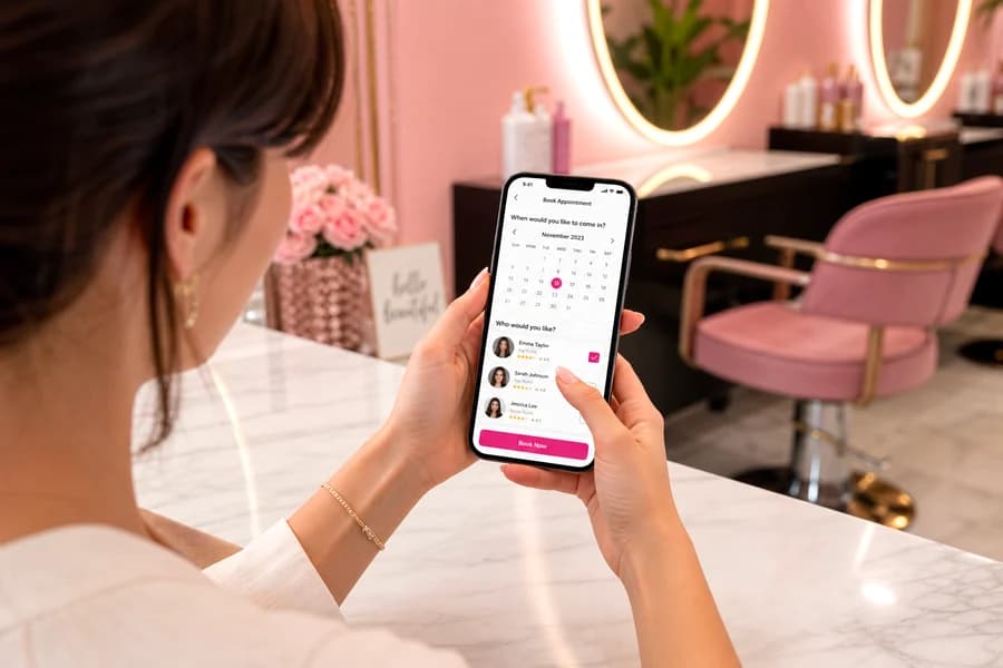 Salon booking app development for browse services book appointments and manage bookings